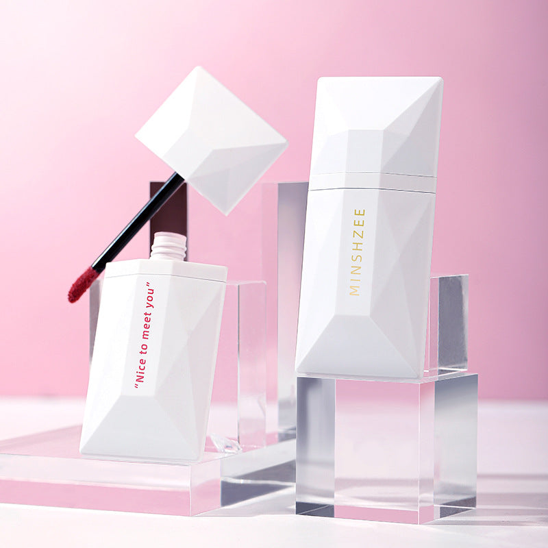 Minshzee Velvet Matte Lip Glaze Lipstick Waterproof Natural Long Lasting Not Easy To Discolor Nonstick Cup Makeup Cosmetic