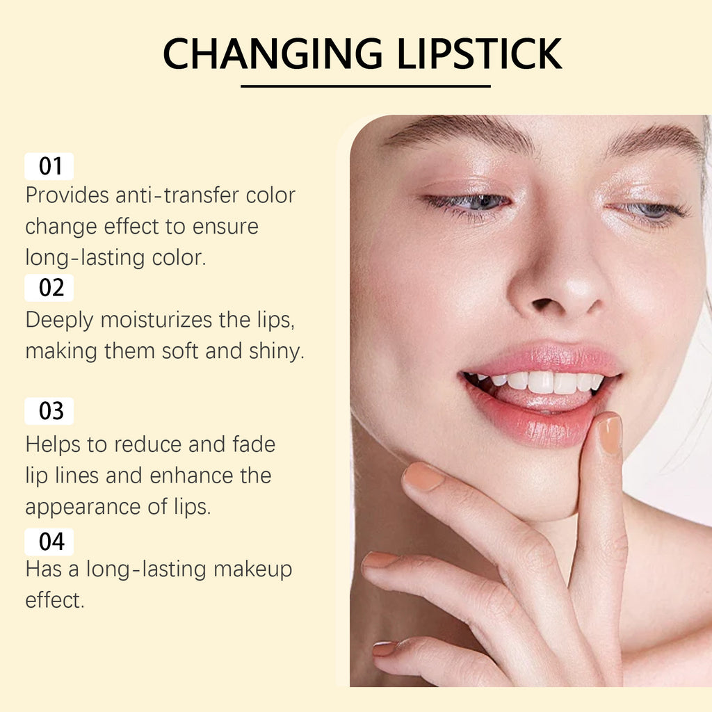 Jaysuing Gold Foil Discoloration Nourishing Lipstick Gentle Nourishing
