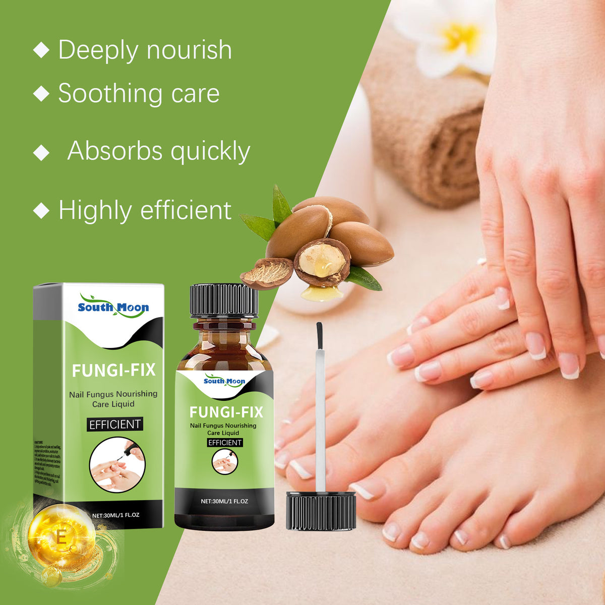 South Moon Nail Nourishing Care Solution Gentle Cleaning