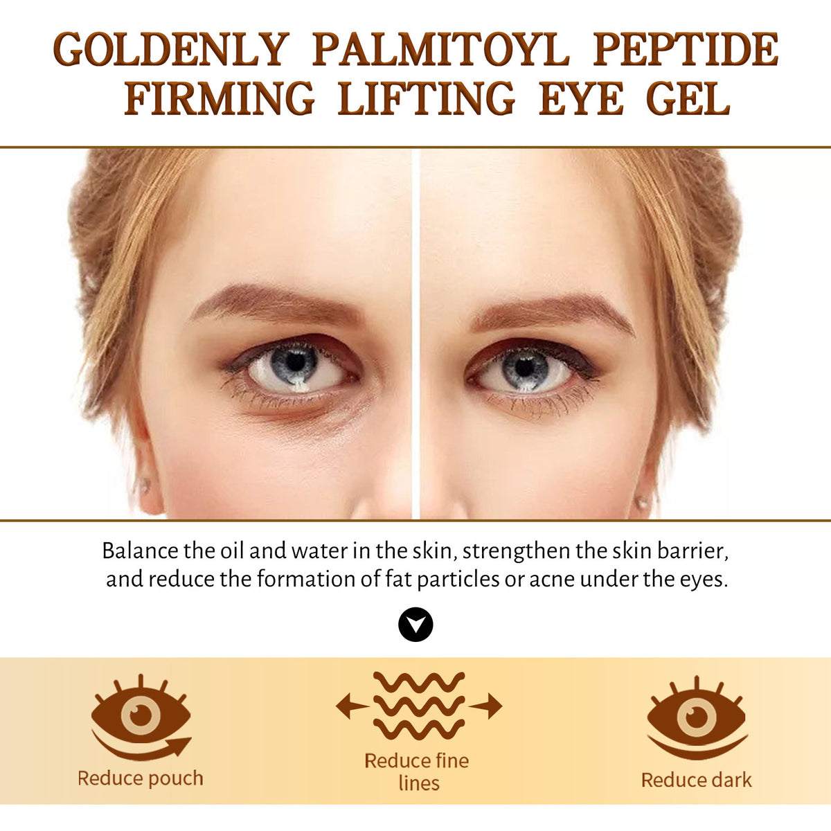 Eelhoe Gold Palm Eye Tightening Cream Moisturizing