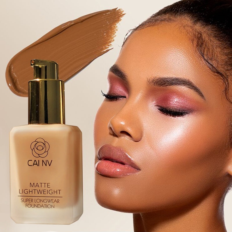 Cai NV Liquid Foundation Wheat Black Leather White Blend Agent