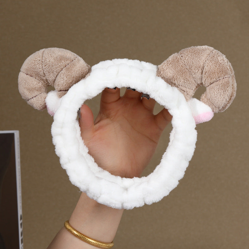 Korean-style High-grade Sports Headdress Makeup Mask High Skull Top Hair Band Headdress