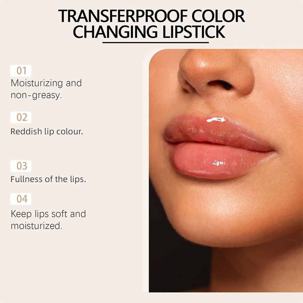 Changing Gilding Transparent Temperature Change Lipstick Carotene