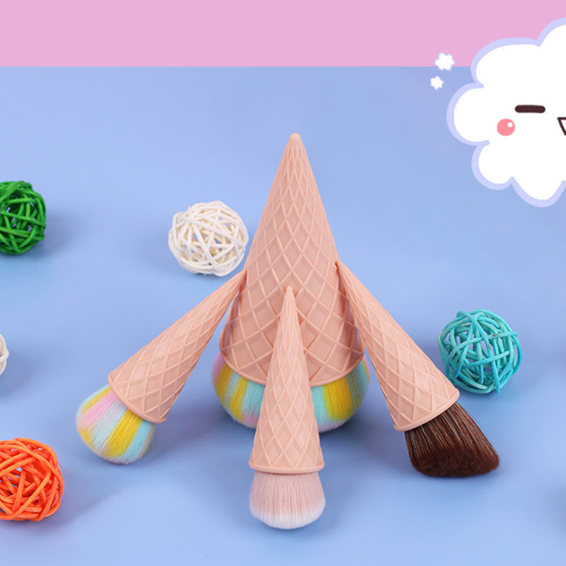 Snn & Tnn Ice Cream Cute Fiber Hair Makeup Brush