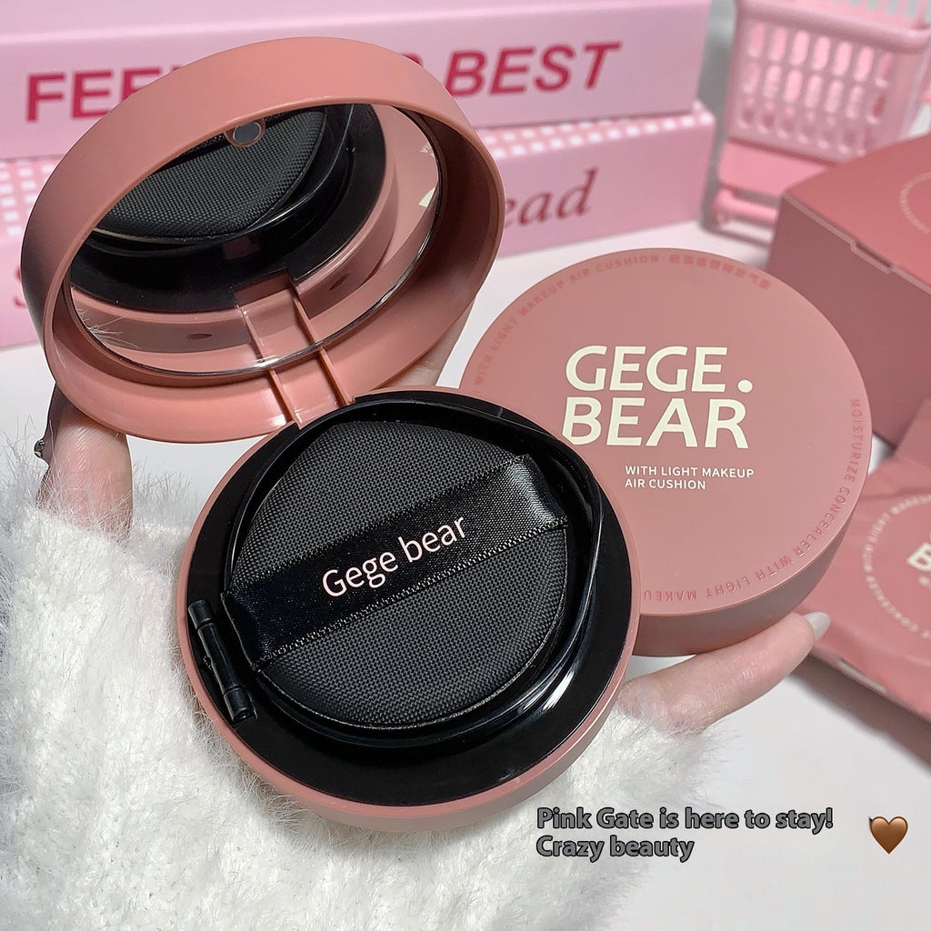 Gege Bear Light Moisturizing Concealer Makeup Cushion Foundation Matte Oil Control Natural Improve Skin Color