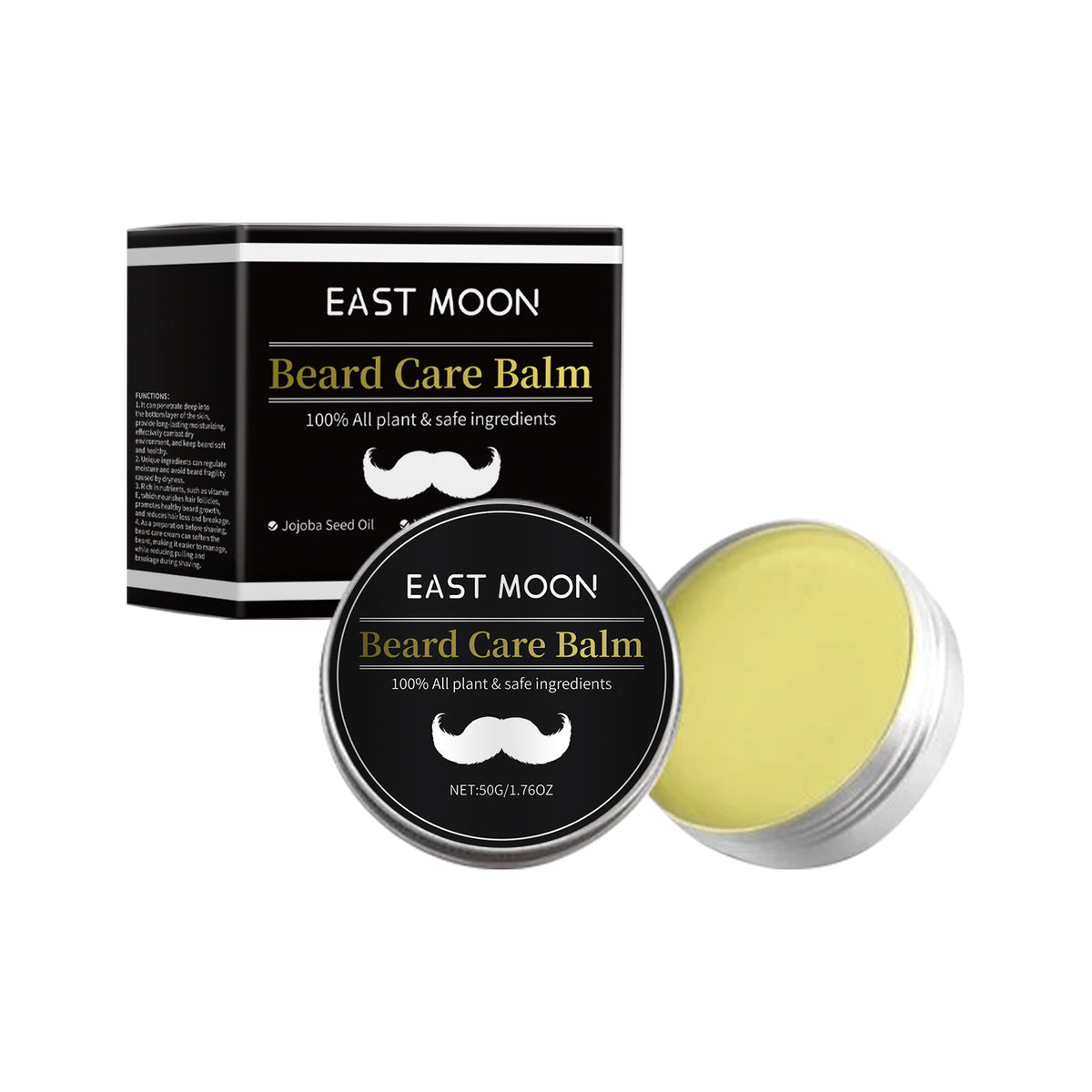 East Moon Men's Beard Care Cream Strong And Nourishing