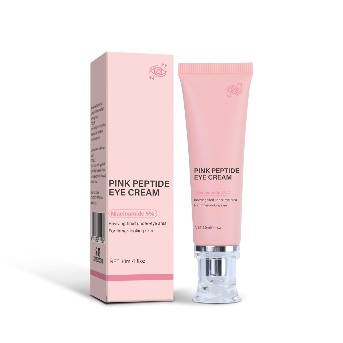 Pink Peptide Eye Cream Hydrating Moisturizing And Nourishing