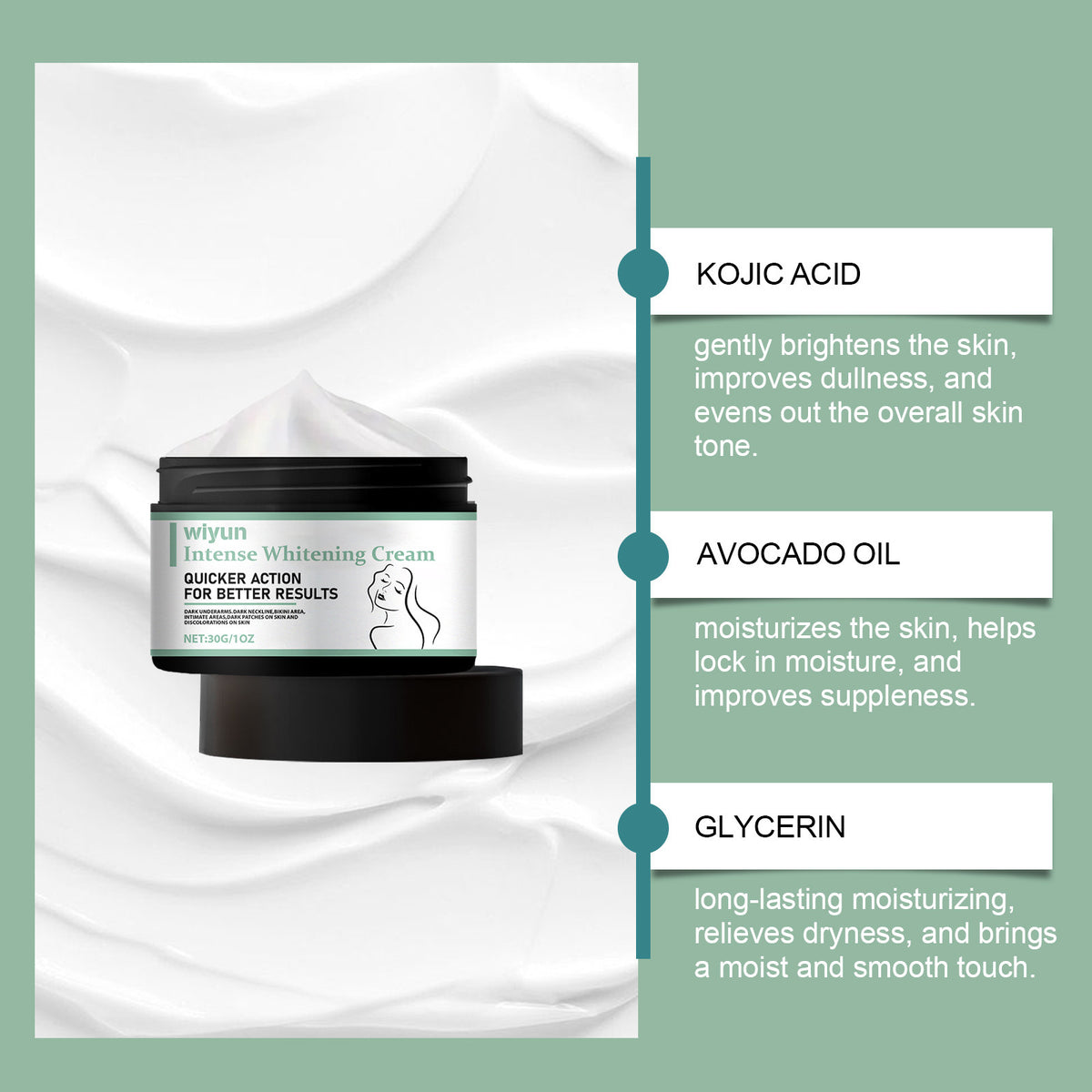 Wiyun Body Neck Cream Mild Formula Clear