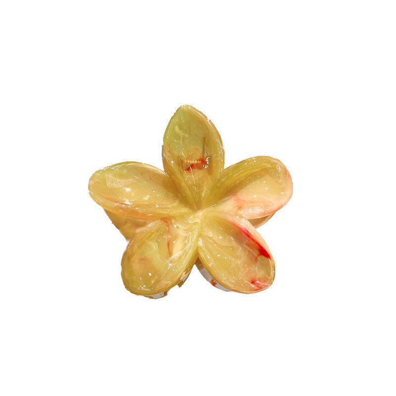 8cm Plumeria Rubra Grip Marble Blooming Pattern