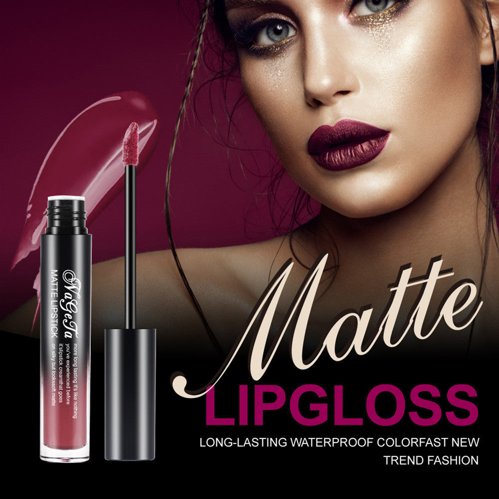 Nageta 24 Colors No Stain On Cup Matte Lip Gloss Long Lasting Velvet Matte Liquid Lipstick