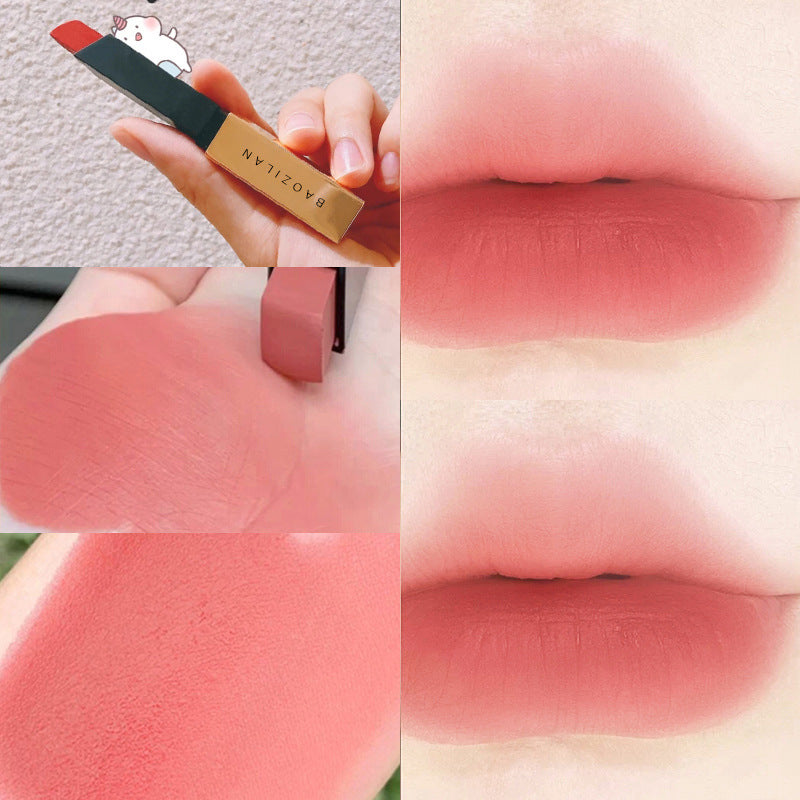 Baozhilan Small Gold Strip Lipstick Moisturizing Makeup Lipstick Cosmetics