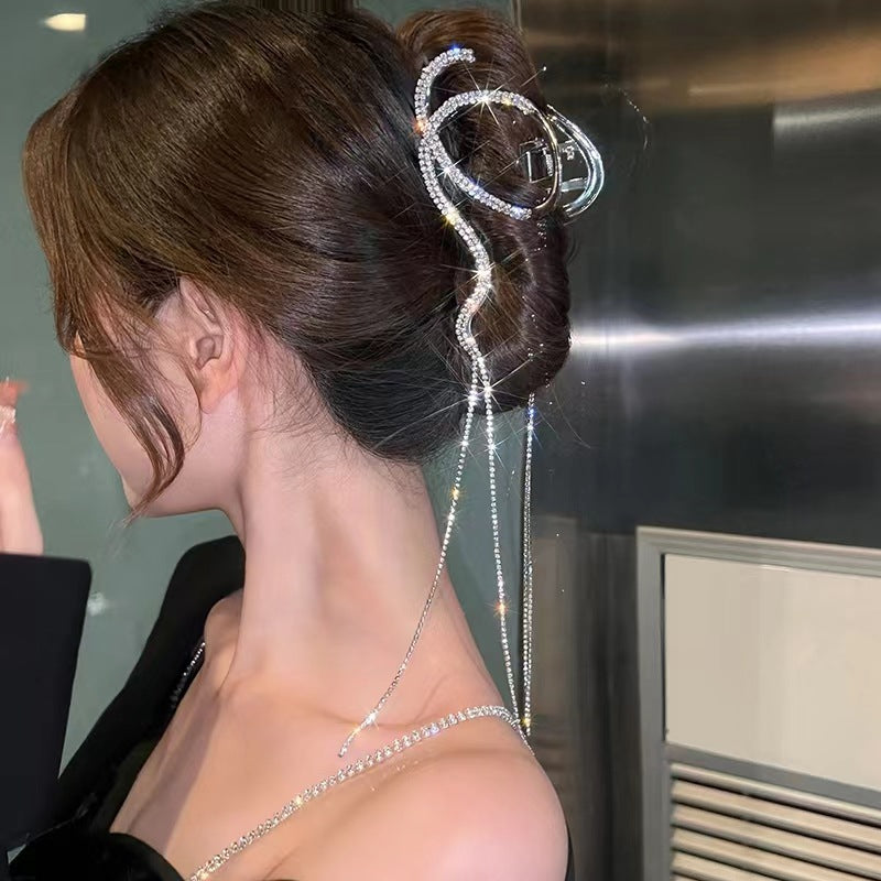 Diamond Tassel Grip Clip Advanced Sense Hair