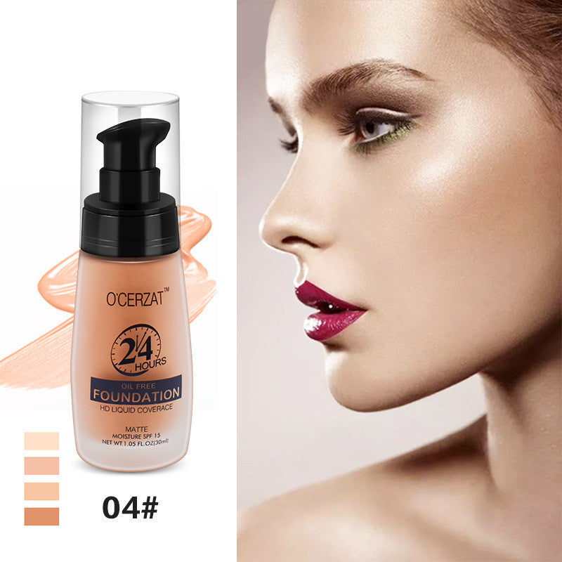 O'cerzat Long Lasting Concealer Oil Control Moisturizing Non-fading Liquid Foundation