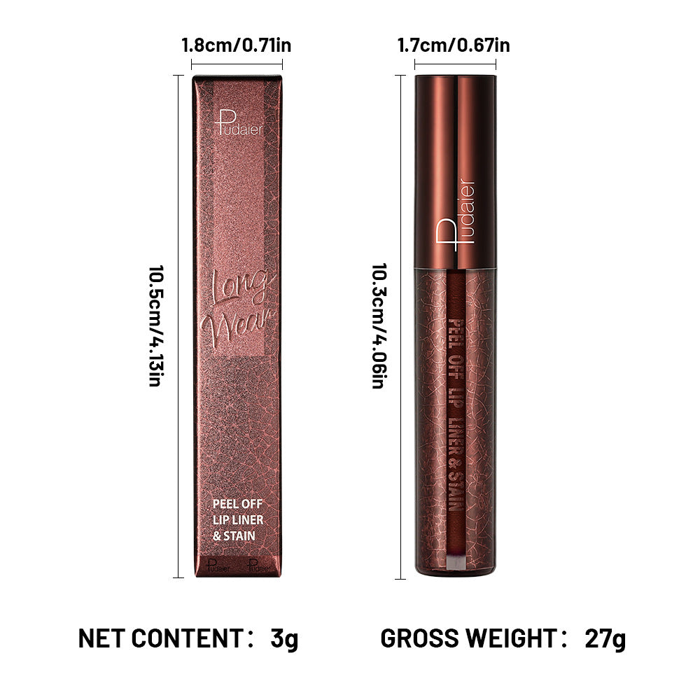 Pudaier Tear And Pull Lipstick Lip Liner Long-lasting Coloring