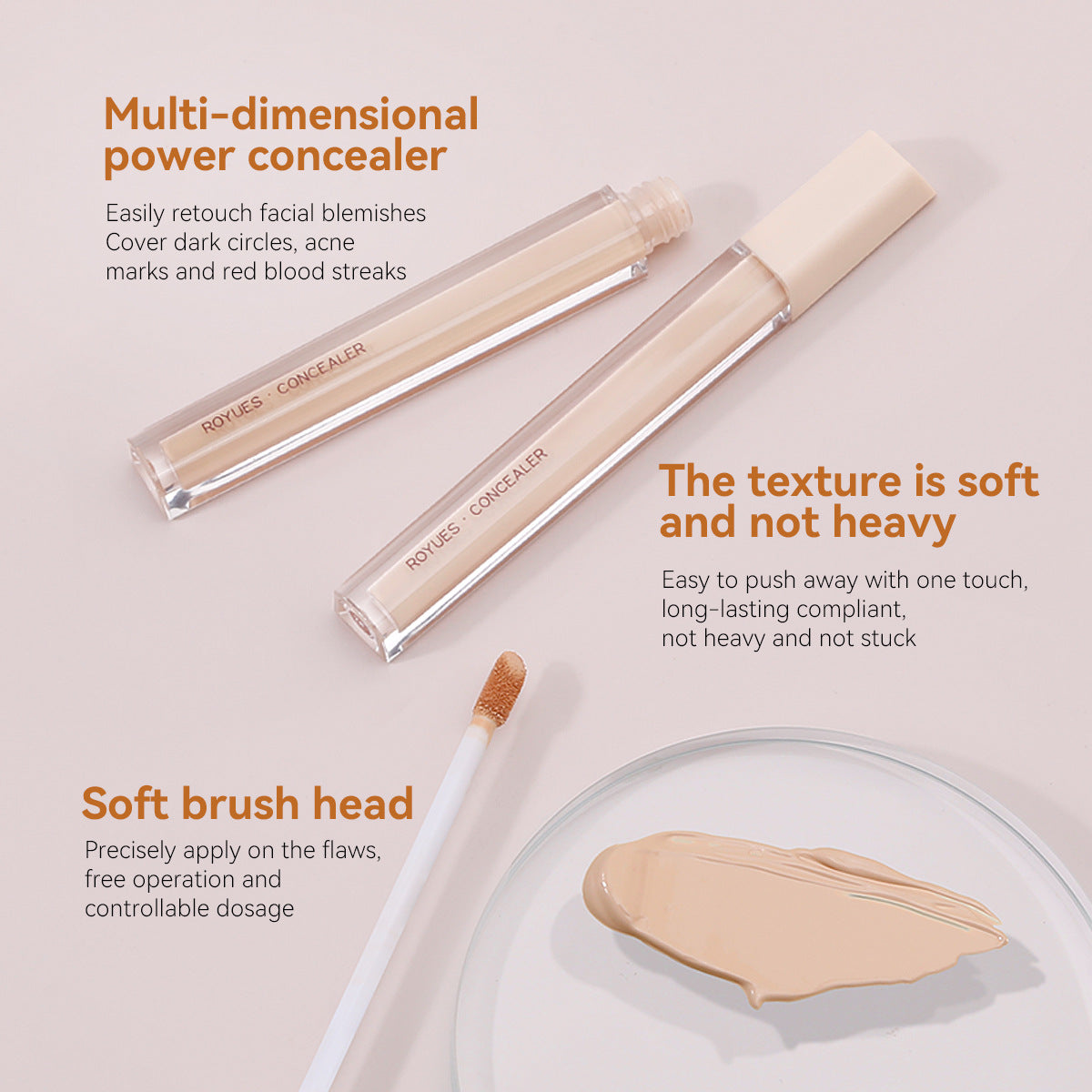 Royues Cover Dark Circles And Spots Bb Cream Foundation Concealer