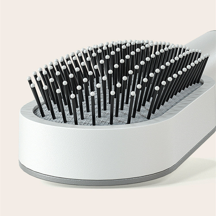 Self Cleaning Hair Brush For Women One-key Cleaning Hair Care Airbag Massage Scalp Comb Anti-Static Hairbrush