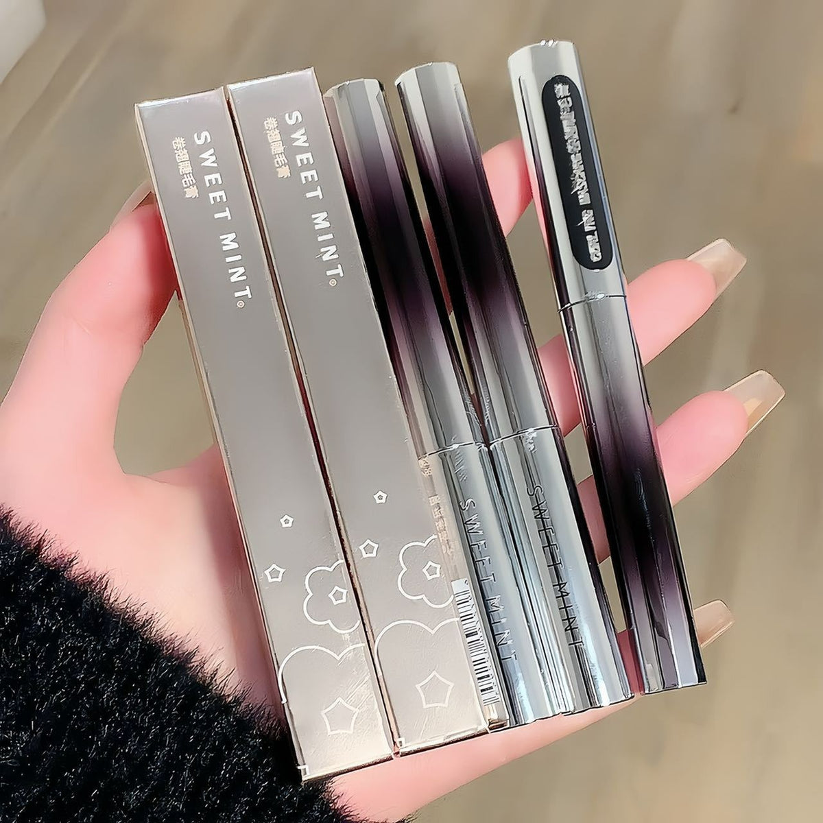 Sweet Mint Curling Mascara Long Lasting Smear-proof Makeup Waterproof Not Smudge