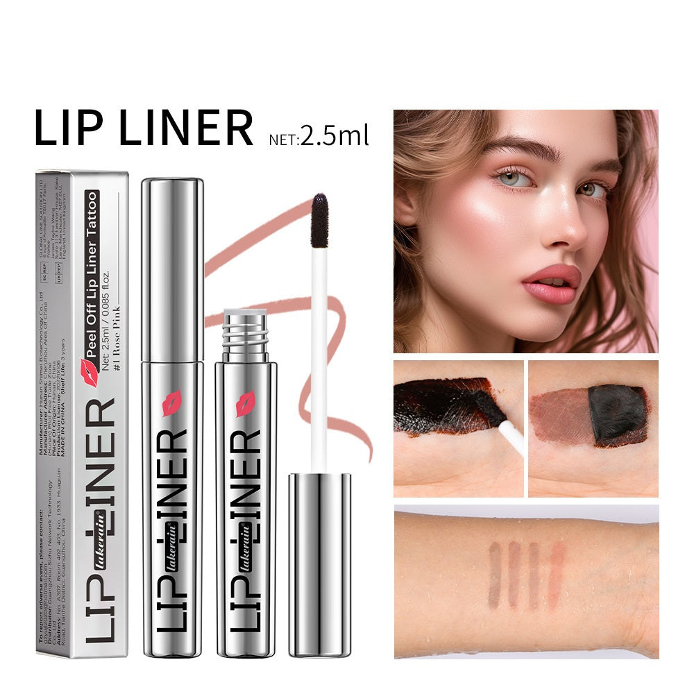 Lakerain Nonstick Cup Long-lasting Stripping Tear And Pull Lip Liner Not Smudge Pen