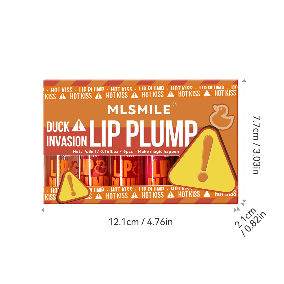 MLSmile Makeup Duckbill Plump Lip Moisturizing Liquid Lipstick Lip Glaze