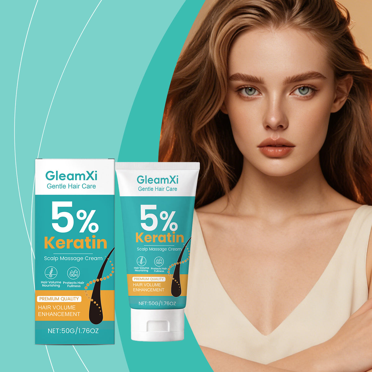 GleamXi Keratin Scalp Massage Cream