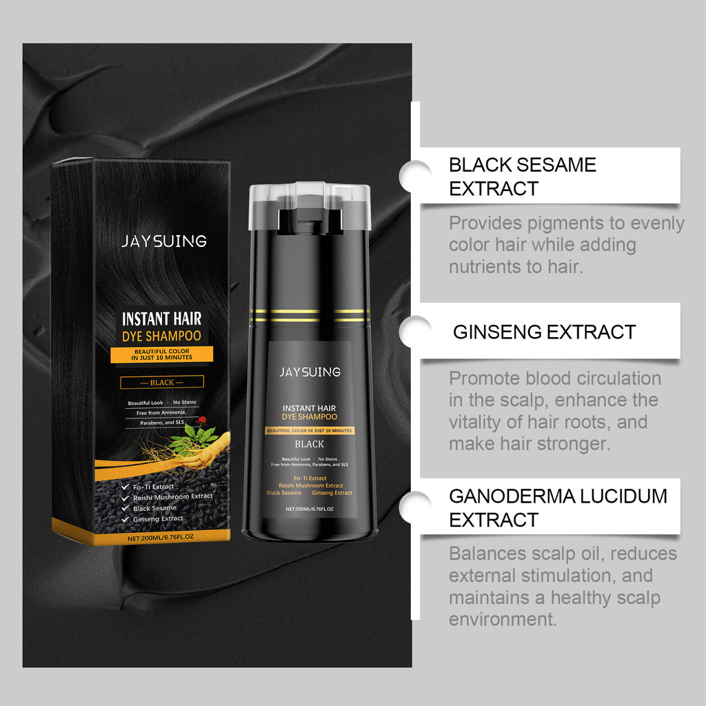 Jaysuing Plant Extract Maintenance DIY Long Lasting Color Rendering Trendy Soft Coloring Shampoo
