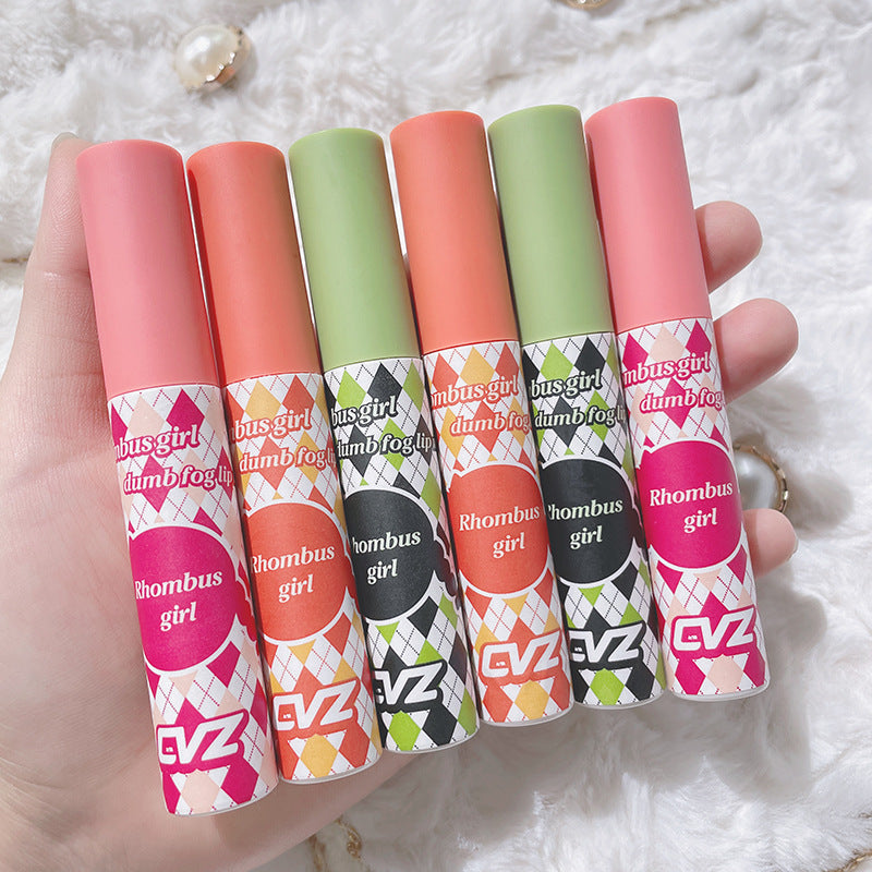 Rhombus Girl Velvet Matte Easy Cup Lipstick Girl Lip Glaze