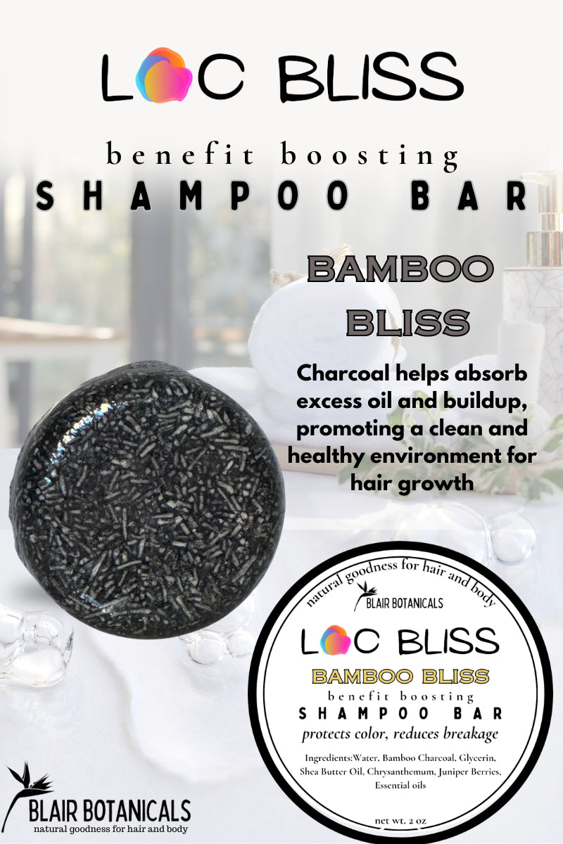 Loc Bliss Spotted Wool Flower Root Ginger Shampoo Soap