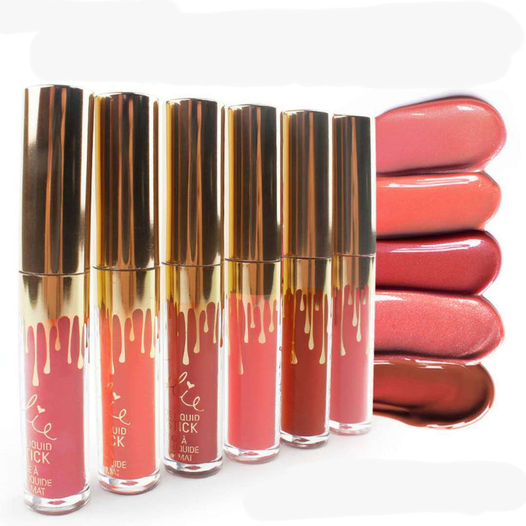Kylie Gold 6 Lip Colors Kelly Kim Birthday Edition Non-stick Cup