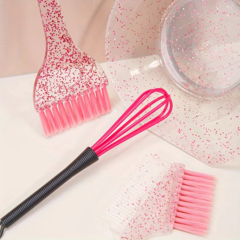 Hair Care Oil Transparent Hair Dye Comb Hair Salon Highlighting Tool