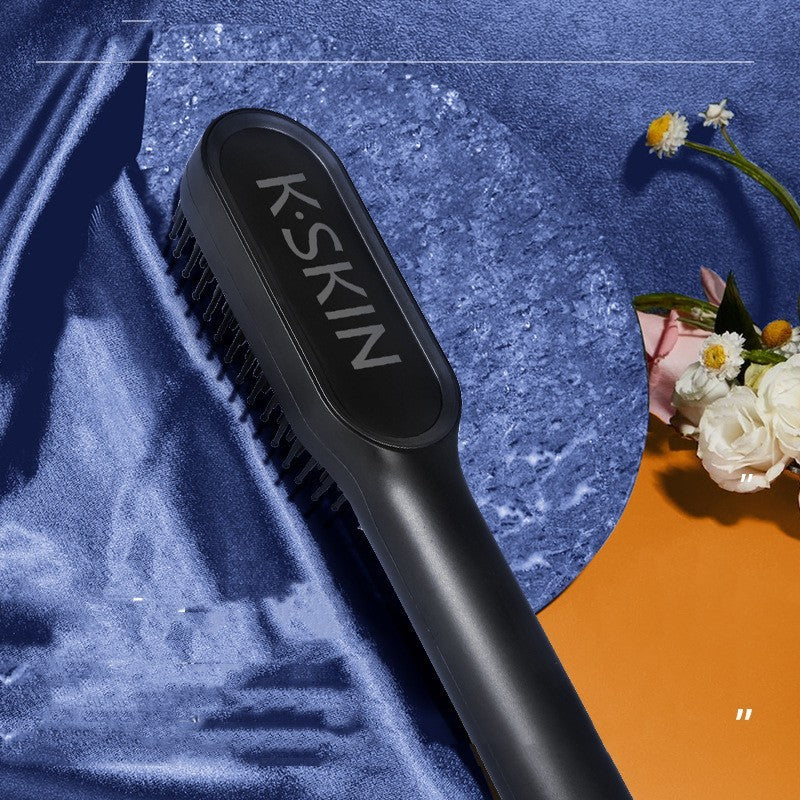K.Skin Golden Rice Three-in-one Hot Air Comb Straight Comb Rolls