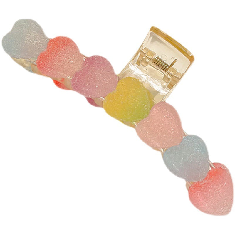 Candy Color Shark Female Back Head Clip