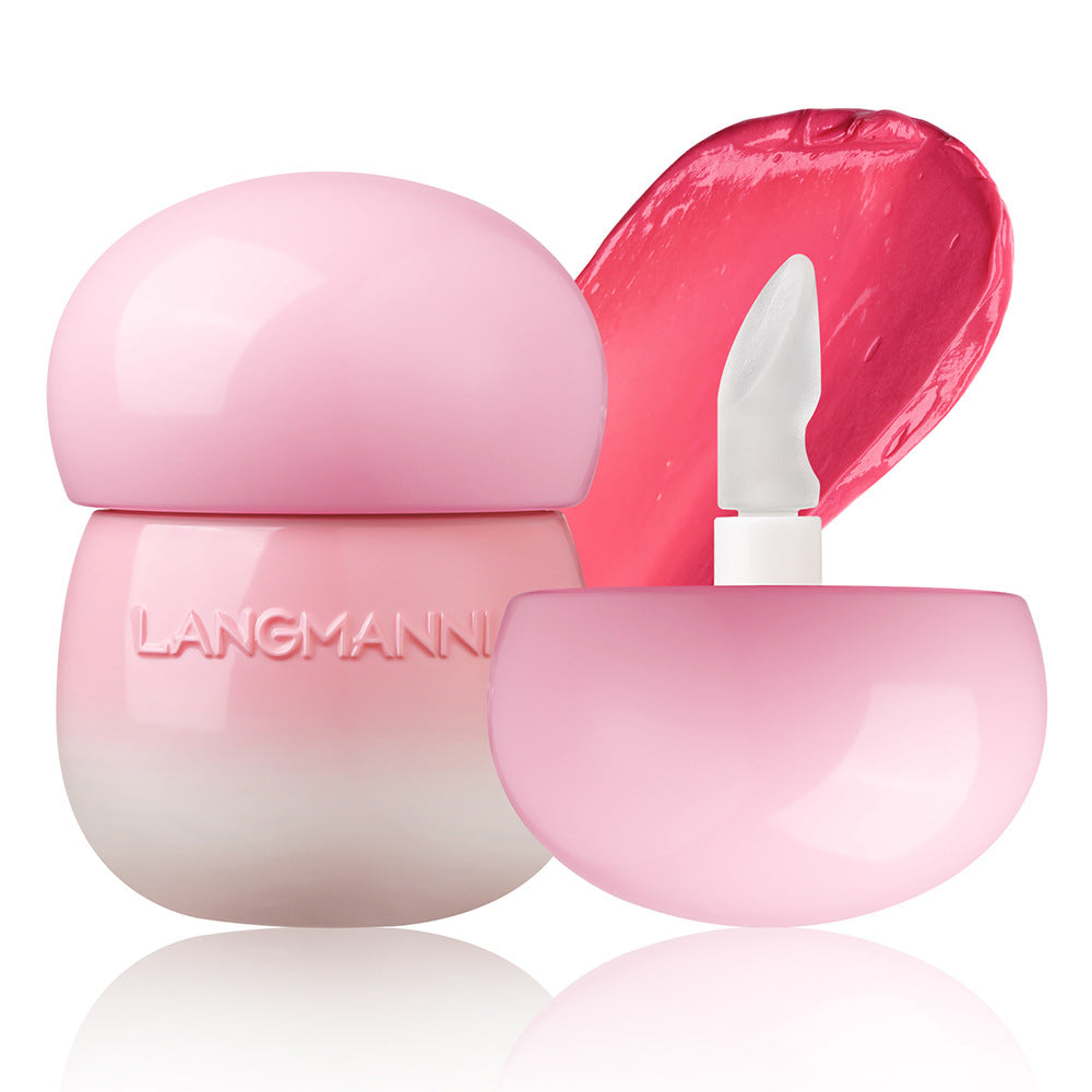 Langmanni Mushroom Lip Lacquer Moisturizing Lip Gloss Not Oily