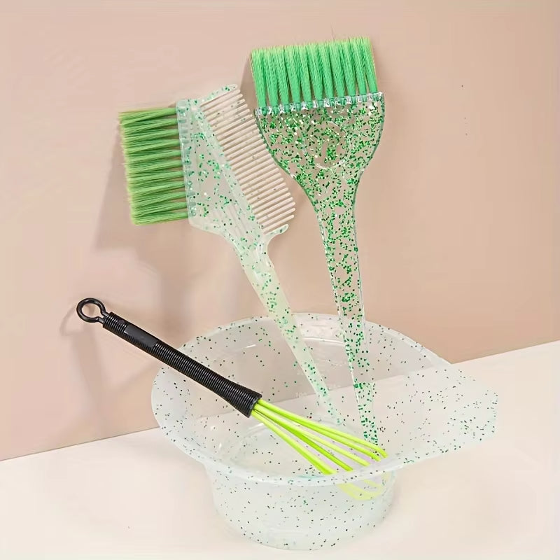 Hair Care Oil Transparent Hair Dye Comb Hair Salon Highlighting Tool