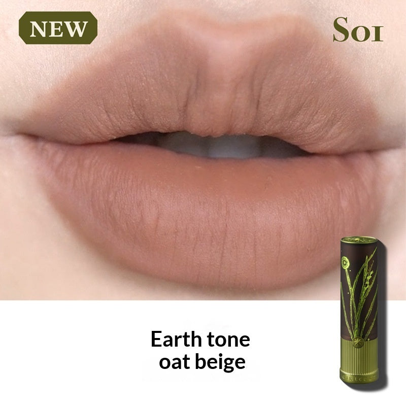 GirlCult Matte Natural European And American Brown Lipstick For Fair Nude Lip Mud