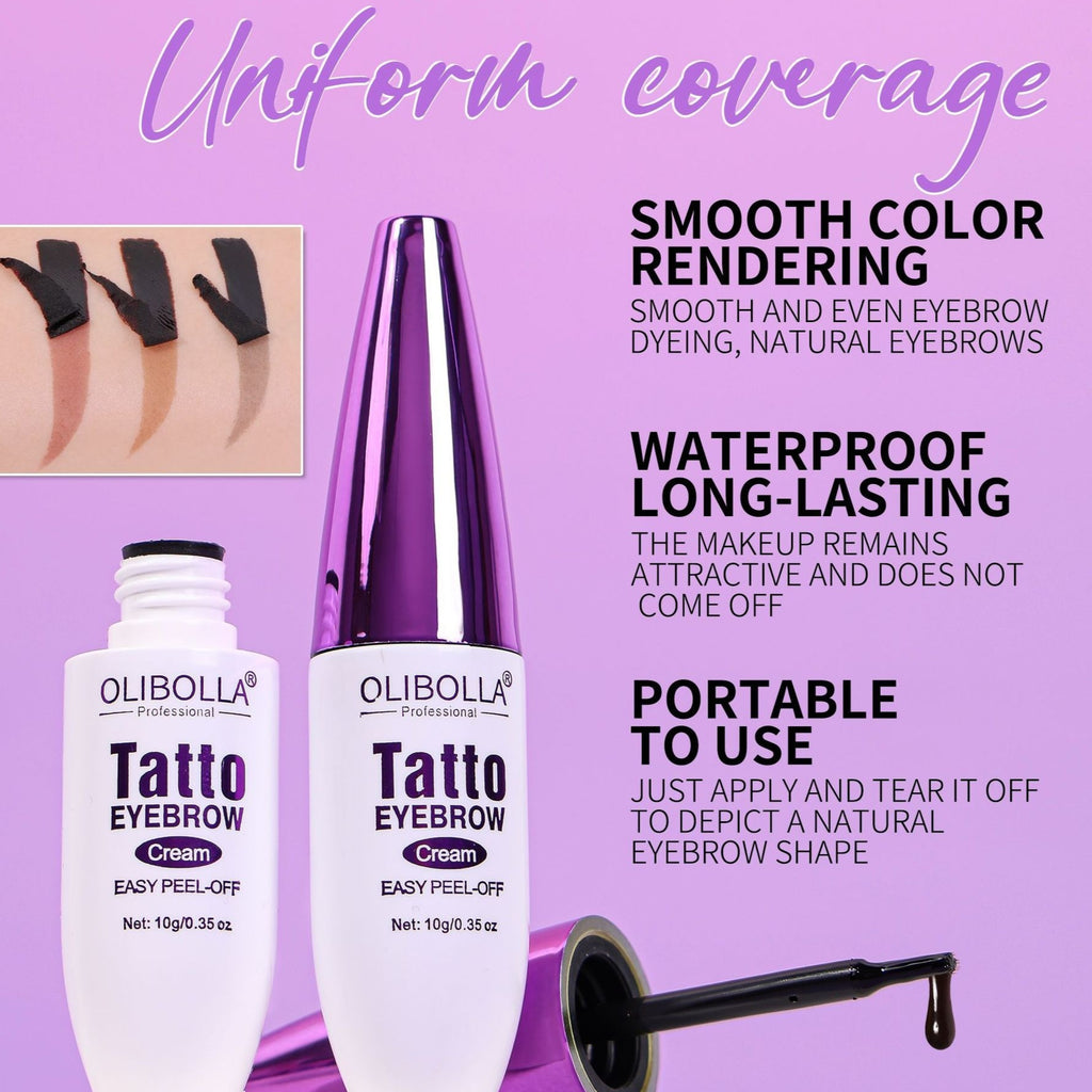 Olibolla Durable Waterproof Colorfast Semi-permanent Brow Cream