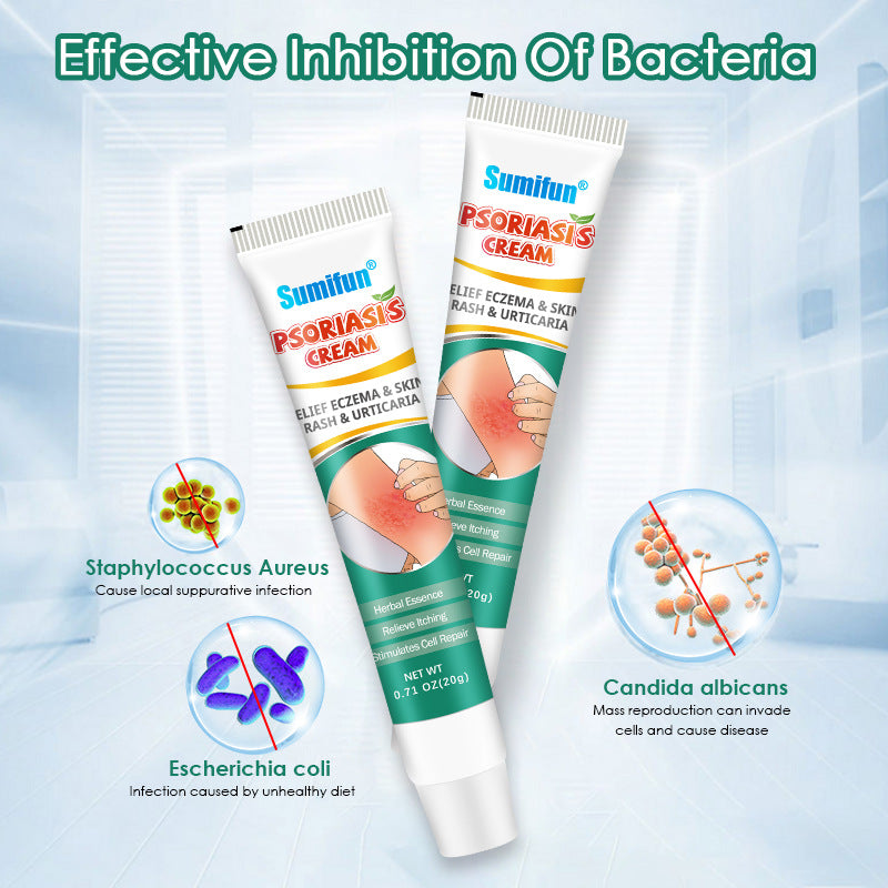 Sumifun Psoriasis Cream Relieve Dermatitis Eczema YI Bacteria Anti-Soothinging Cream