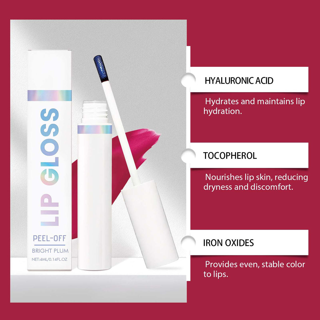 Peel-Off Moisturizing Glossy Portable Lip Makeup