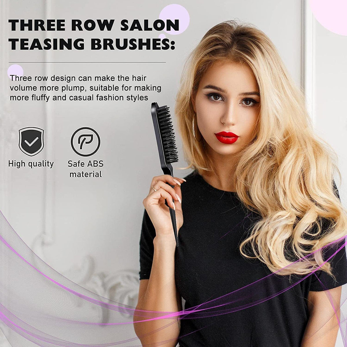 Dyeing Comb Multi-Effect Edge Control Eyebrow Brush Hair Fixing Mouse Tail Clamp