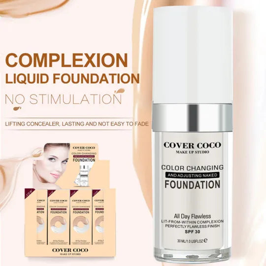 Cover Coco Concealing Foundation Temperature Change Skin Color