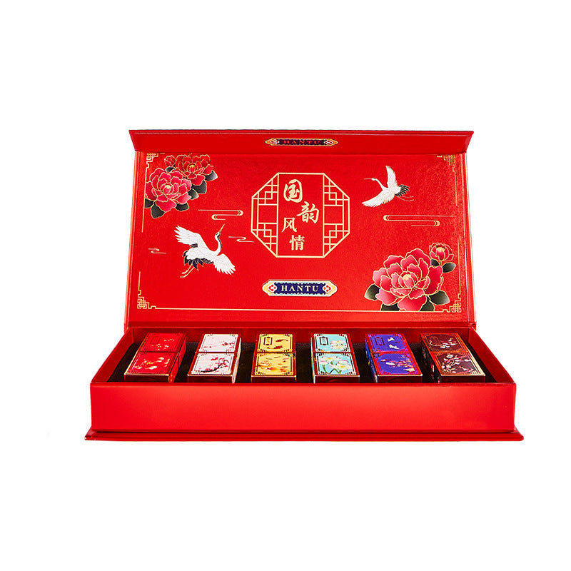 Hantu Imperial Christmas Gift Box Chinese Style Carved Lipstick Kit