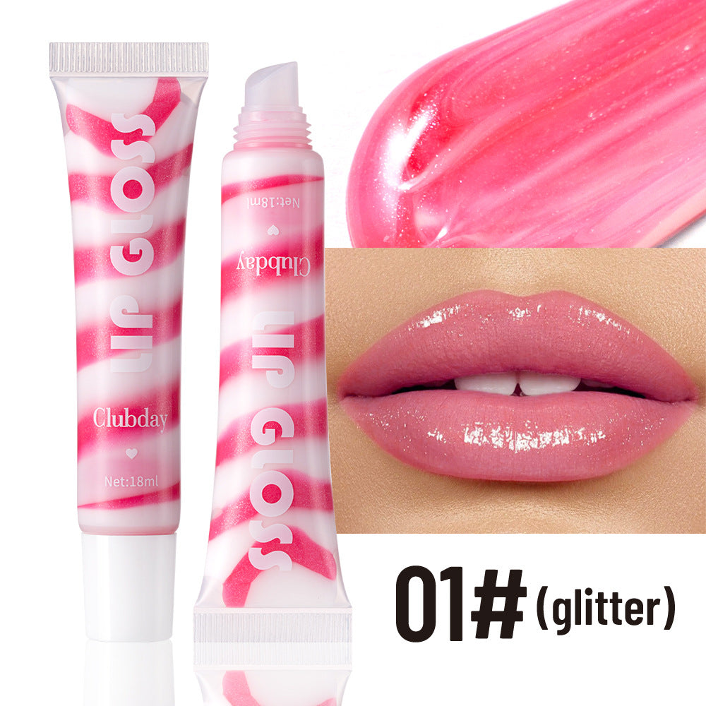 Clubday Hose Pearlescent Thin And Glittering Moisturizing Fruit Flavor Lip Gloss