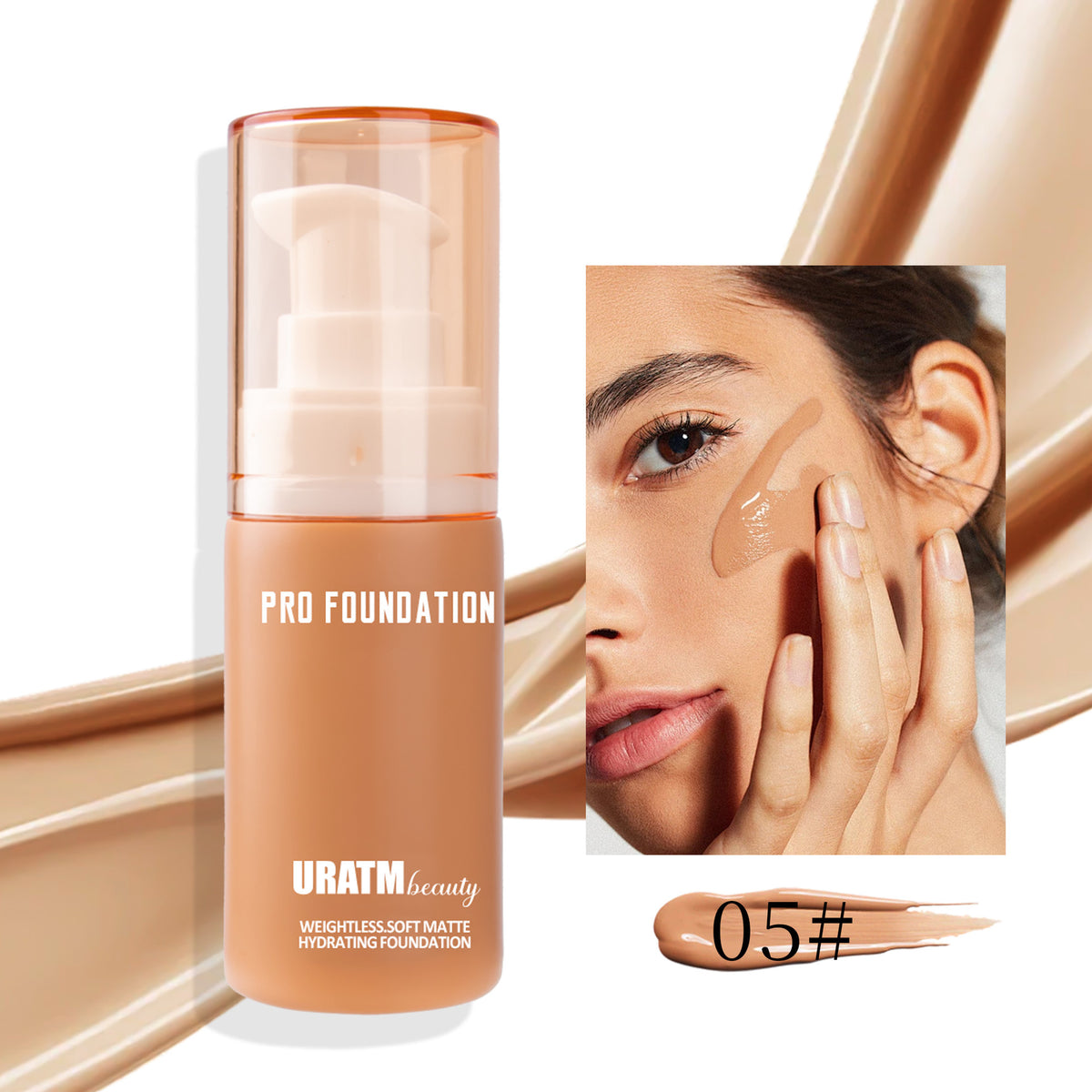 URATM Makeup Liquid Foundation Matte Concealer Long Lasting Smear-proof Makeup