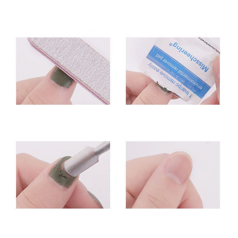 Misscheering 200 Pieces Of English Version Polish Nail Polish Glue Remover Towel