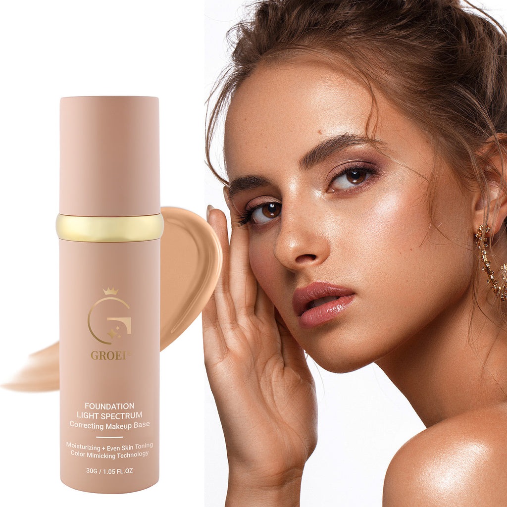 Groei Concealer And Moisturizer Nourishing Waterproof And Durable Smear-proof Makeup Non-stuck Powder Foundation