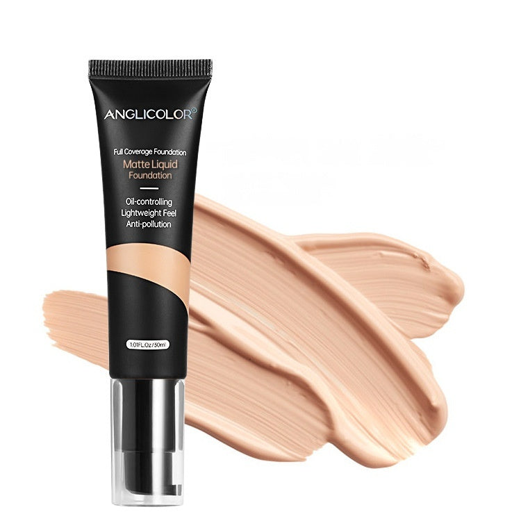 AngliColor Liquid Foundation Concealer Long Lasting Smear-proof Makeup Oil Control And Moisturizing