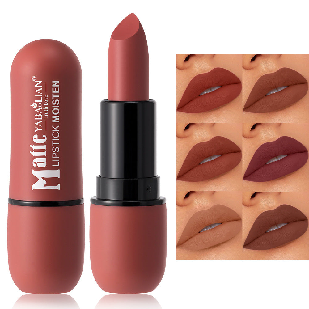 Yabaolian Matte Lipstick Matte Cup Waterproof Lip Grease