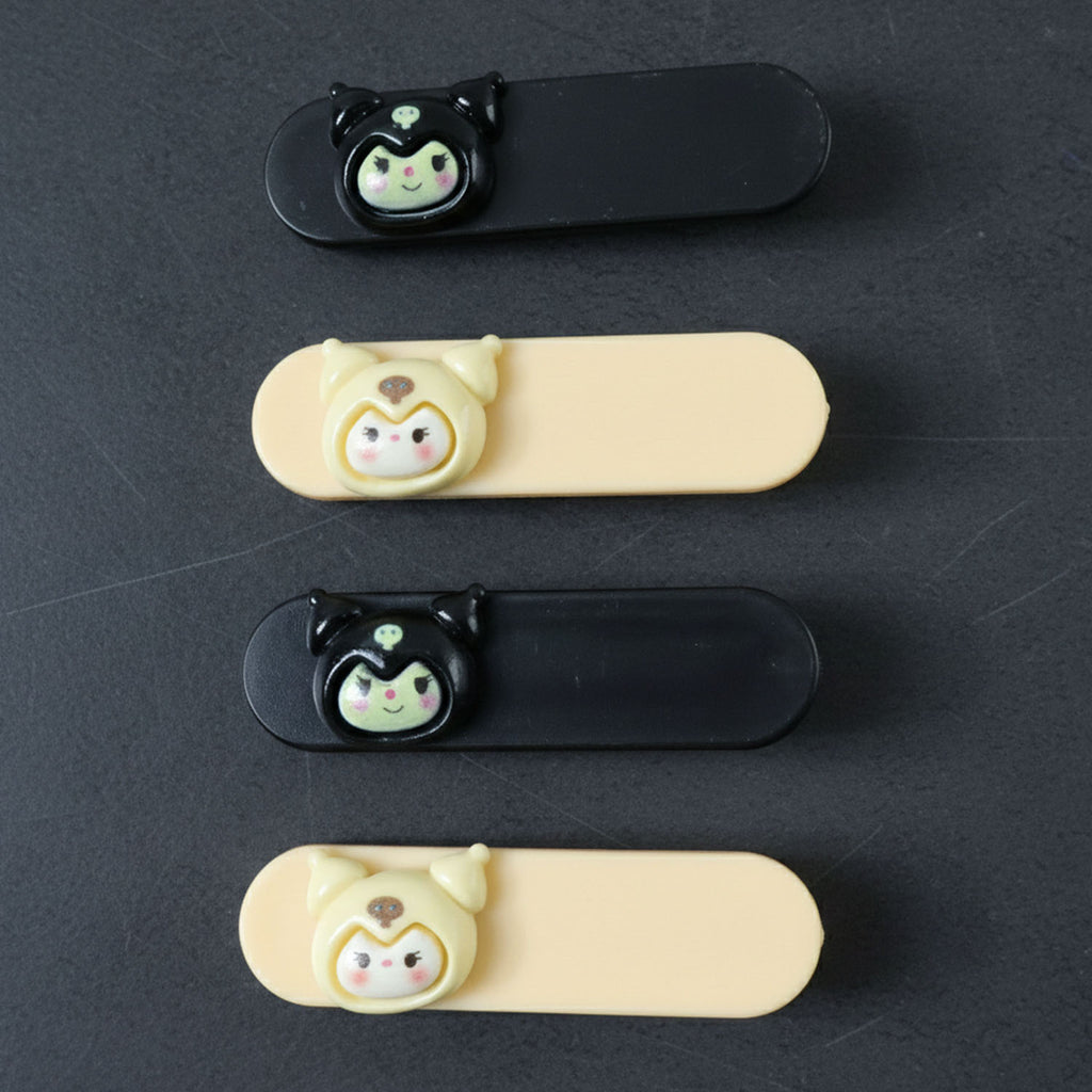 Cute Cartoon Character Decorative Hair Clips Set (4 Pc)