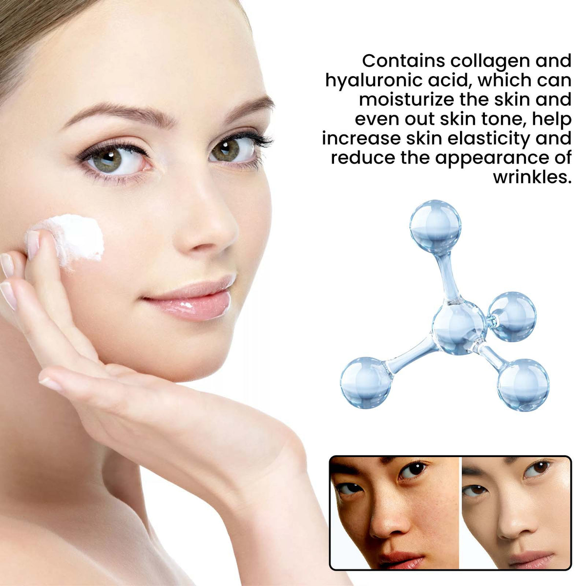 West&Month Brightening Skin Tone, Moisturizing And Moisturizing Lazy Face Cream