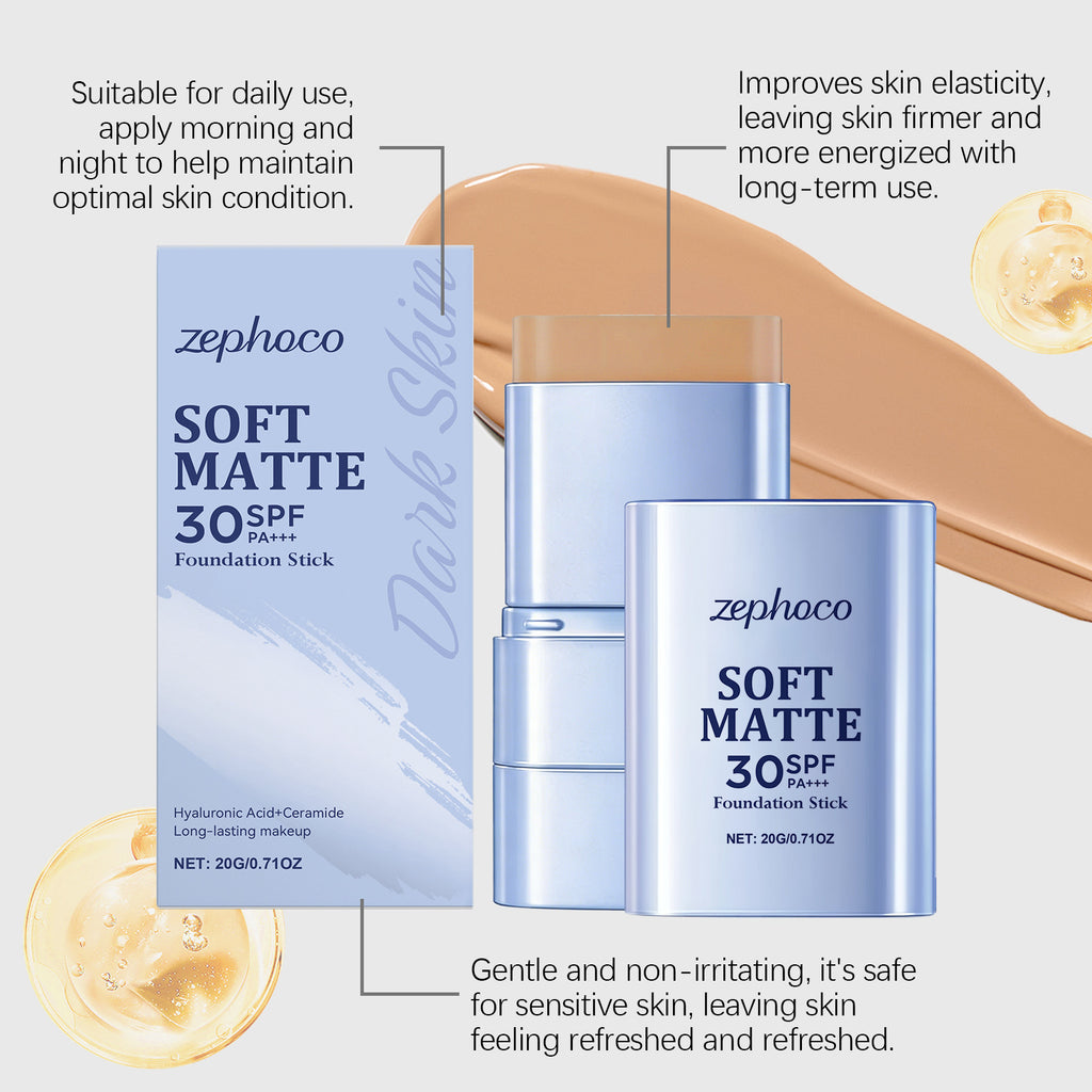 Zephoco 2-in-1 Soft-Focus Foundation Stick
