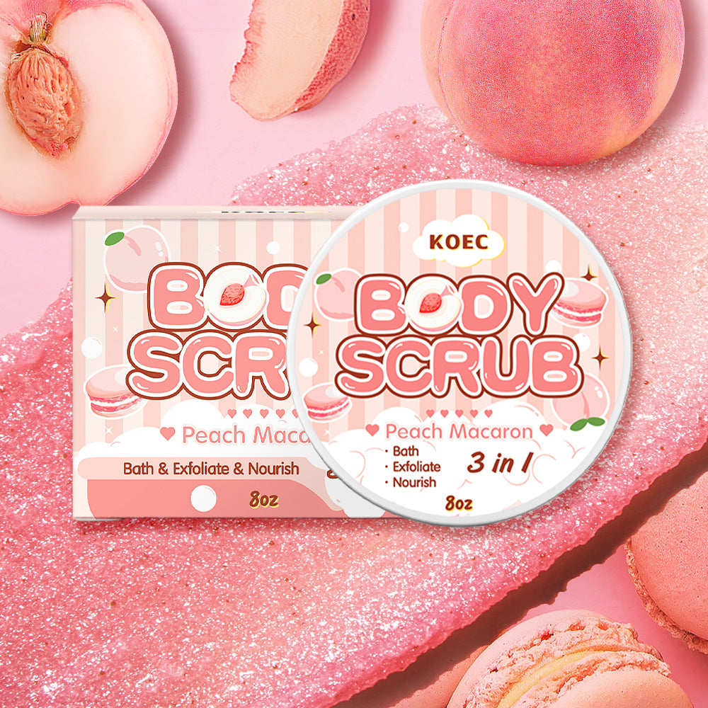 Koec Strawberry Cake Body Scrub Cream Deep Cleansing Exfoliating